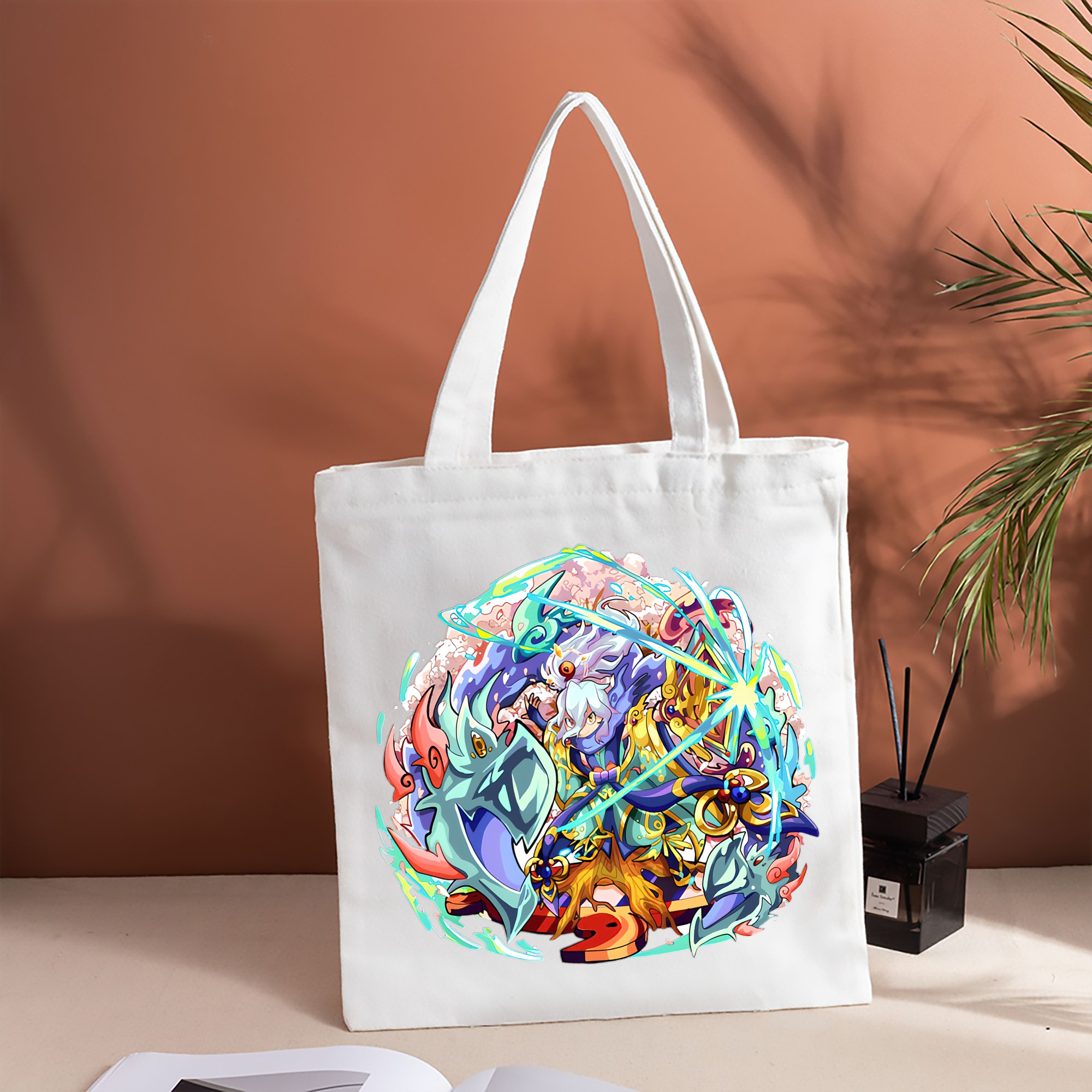 妖怪ウォッチ Yo-kai Watch 縦型キャンバス生地手提げバッグ　トートバッグ