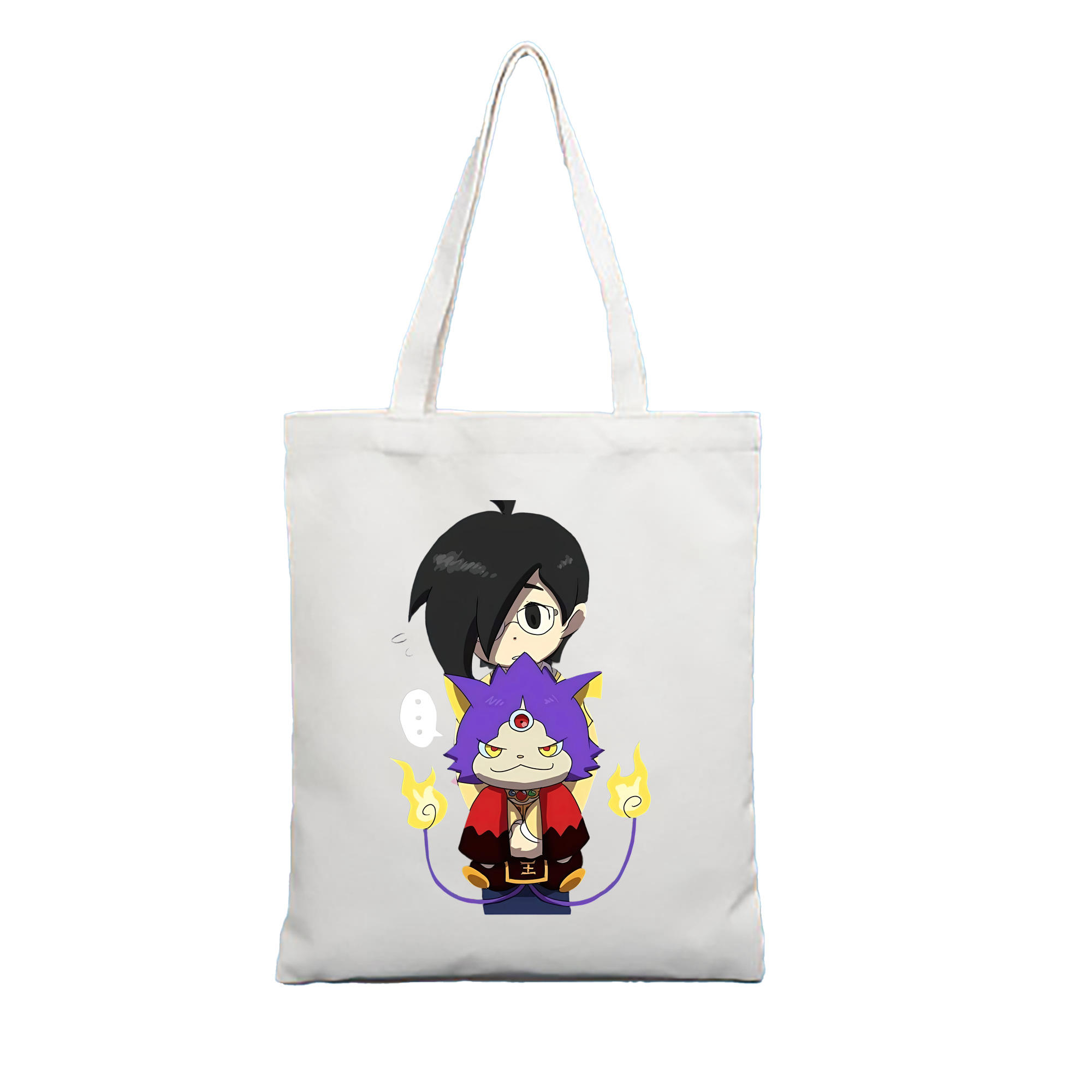 （画像用） 妖怪ウォッチ Yo-kai Watch 縦型キャンバス生地手提げバッグ　トートバッグ