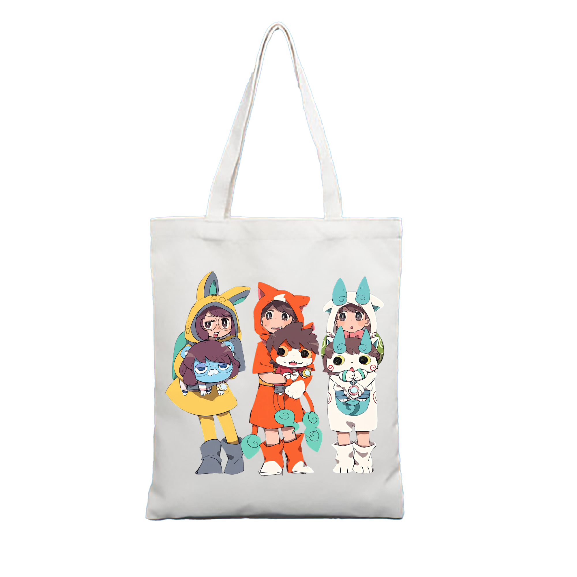 （画像用） 妖怪ウォッチ Yo-kai Watch 縦型キャンバス生地手提げバッグ　トートバッグ