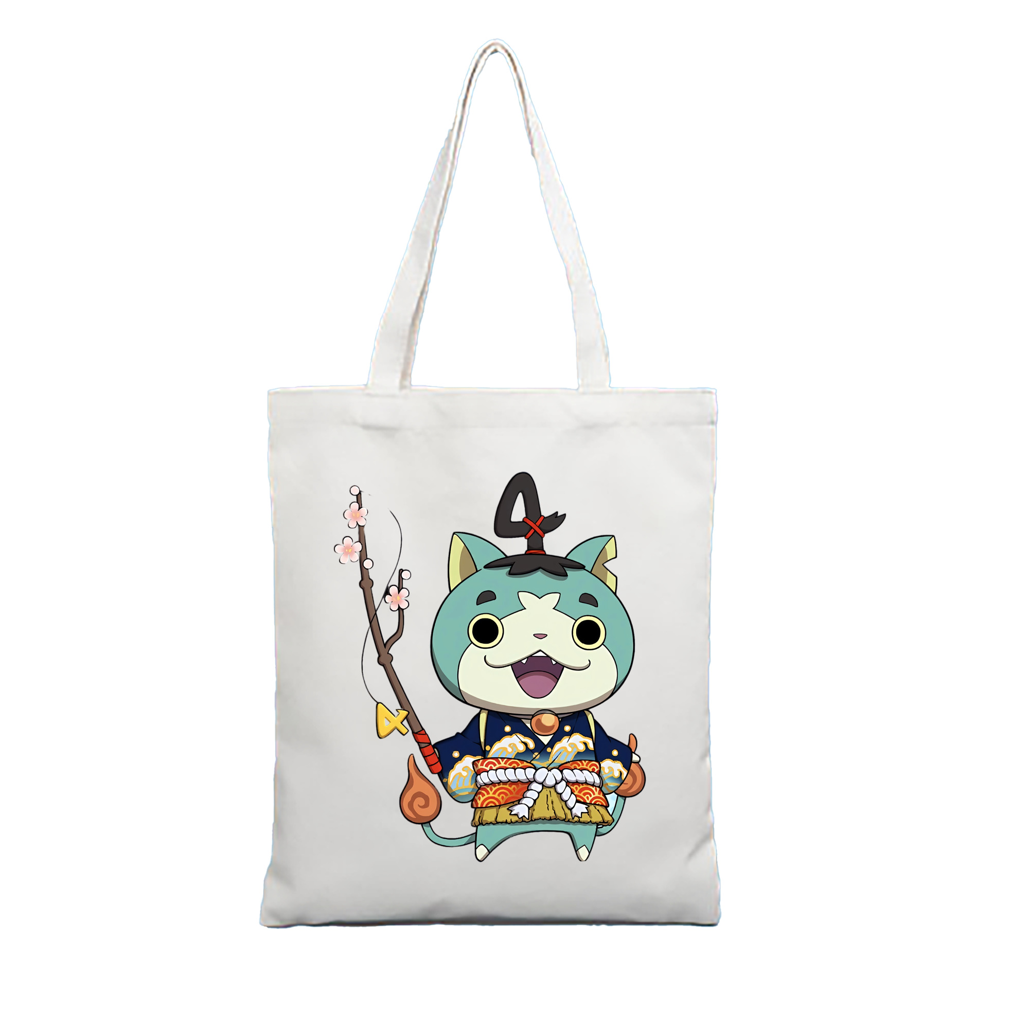 （画像用） 妖怪ウォッチ Yo-kai Watch 縦型キャンバス生地手提げバッグ　トートバッグ