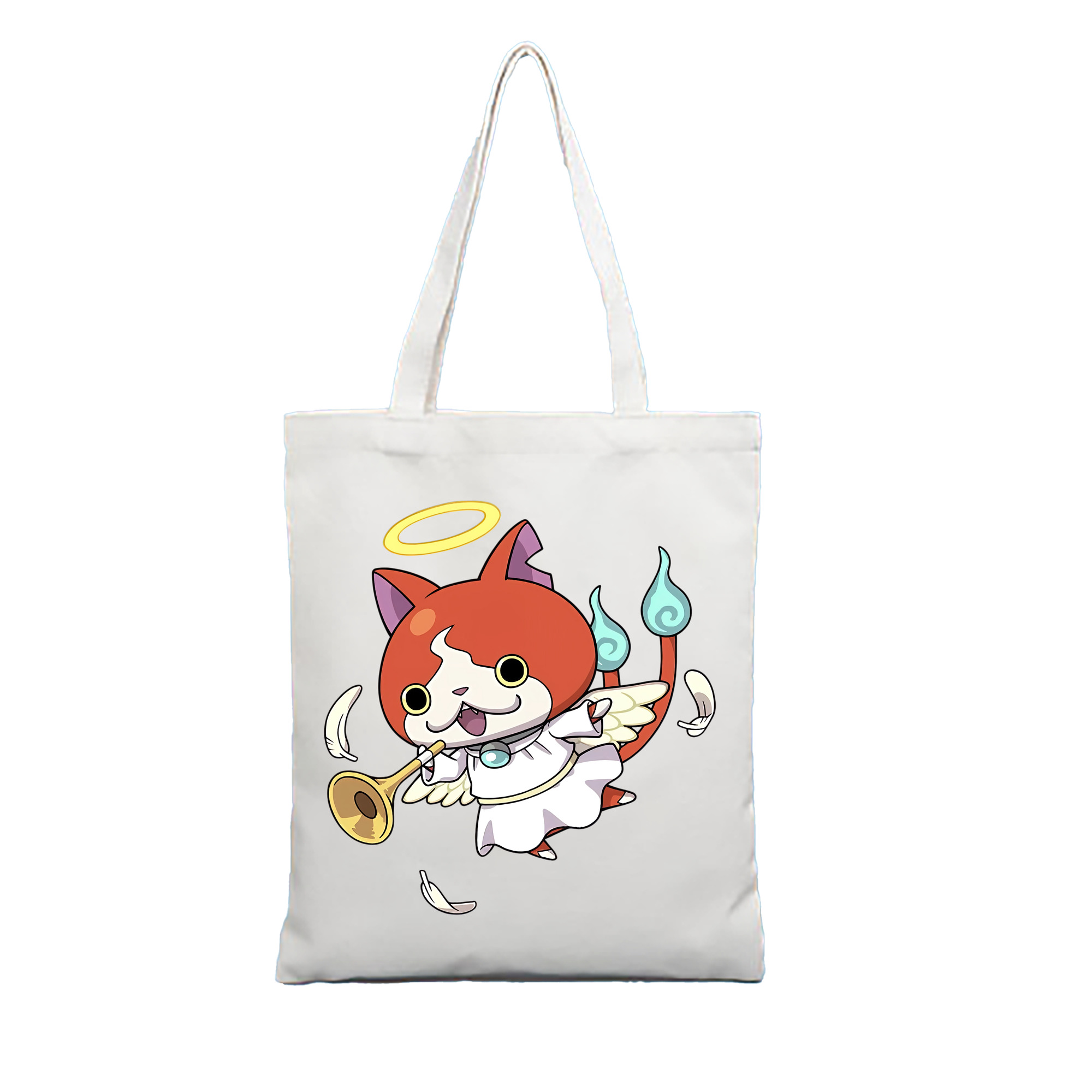 （画像用） 妖怪ウォッチ Yo-kai Watch 縦型キャンバス生地手提げバッグ　トートバッグ