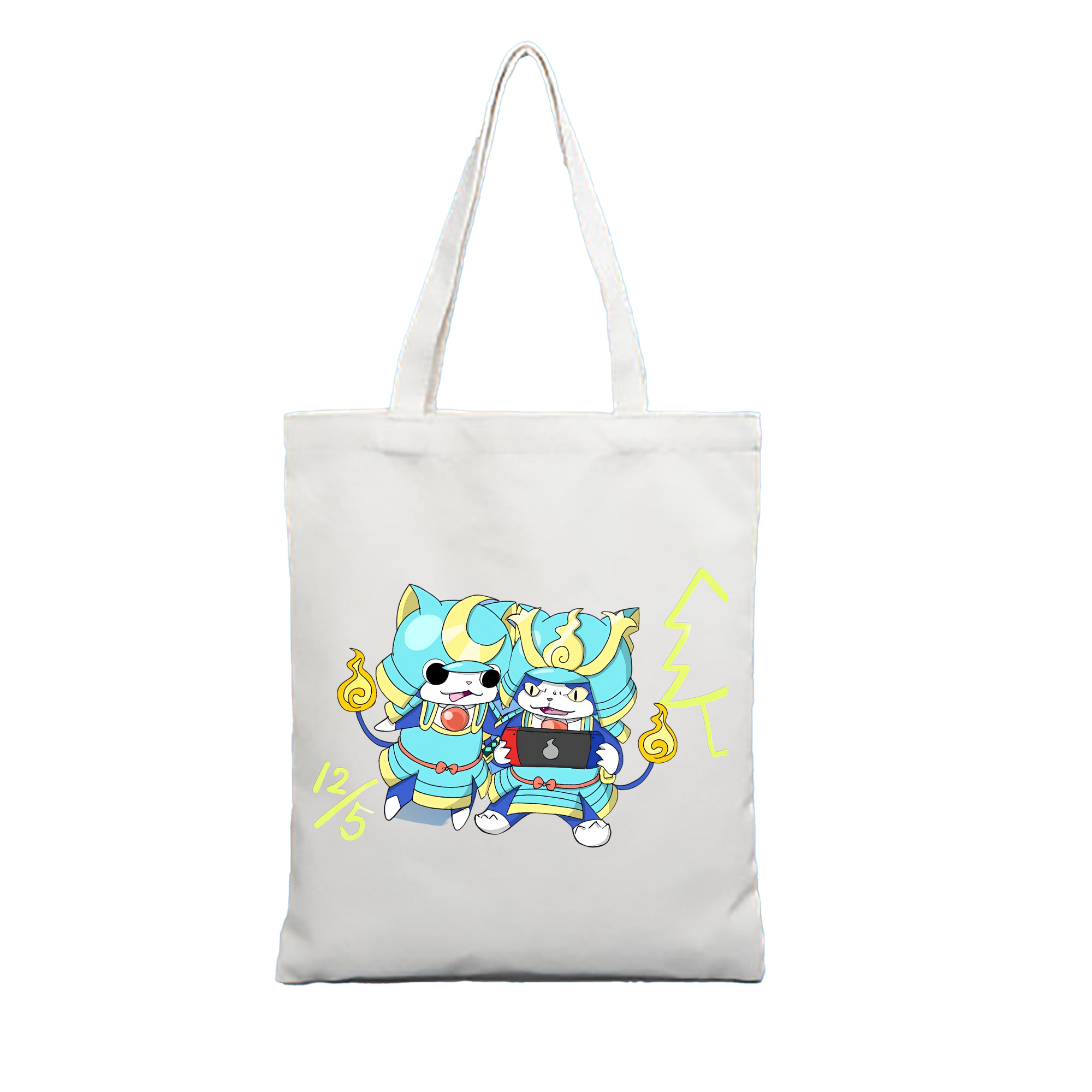 （画像用） 妖怪ウォッチ Yo-kai Watch 縦型キャンバス生地手提げバッグ　トートバッグ