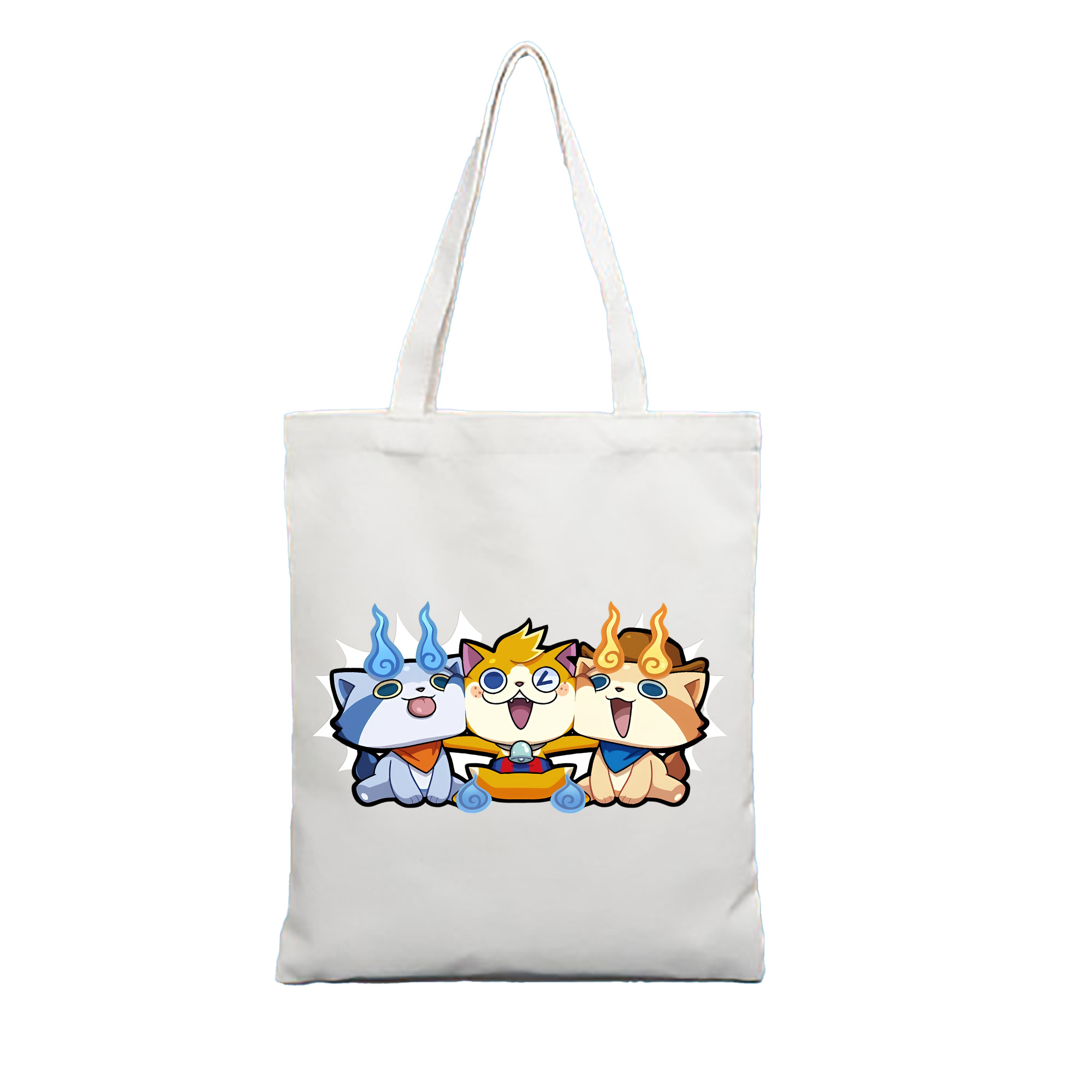 （画像用） 妖怪ウォッチ Yo-kai Watch 縦型キャンバス生地手提げバッグ　トートバッグ