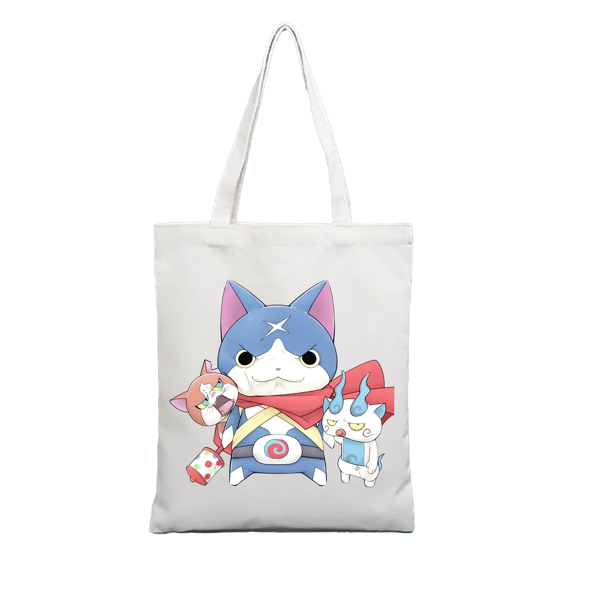（画像用） 妖怪ウォッチ Yo-kai Watch 縦型キャンバス生地手提げバッグ　トートバッグ