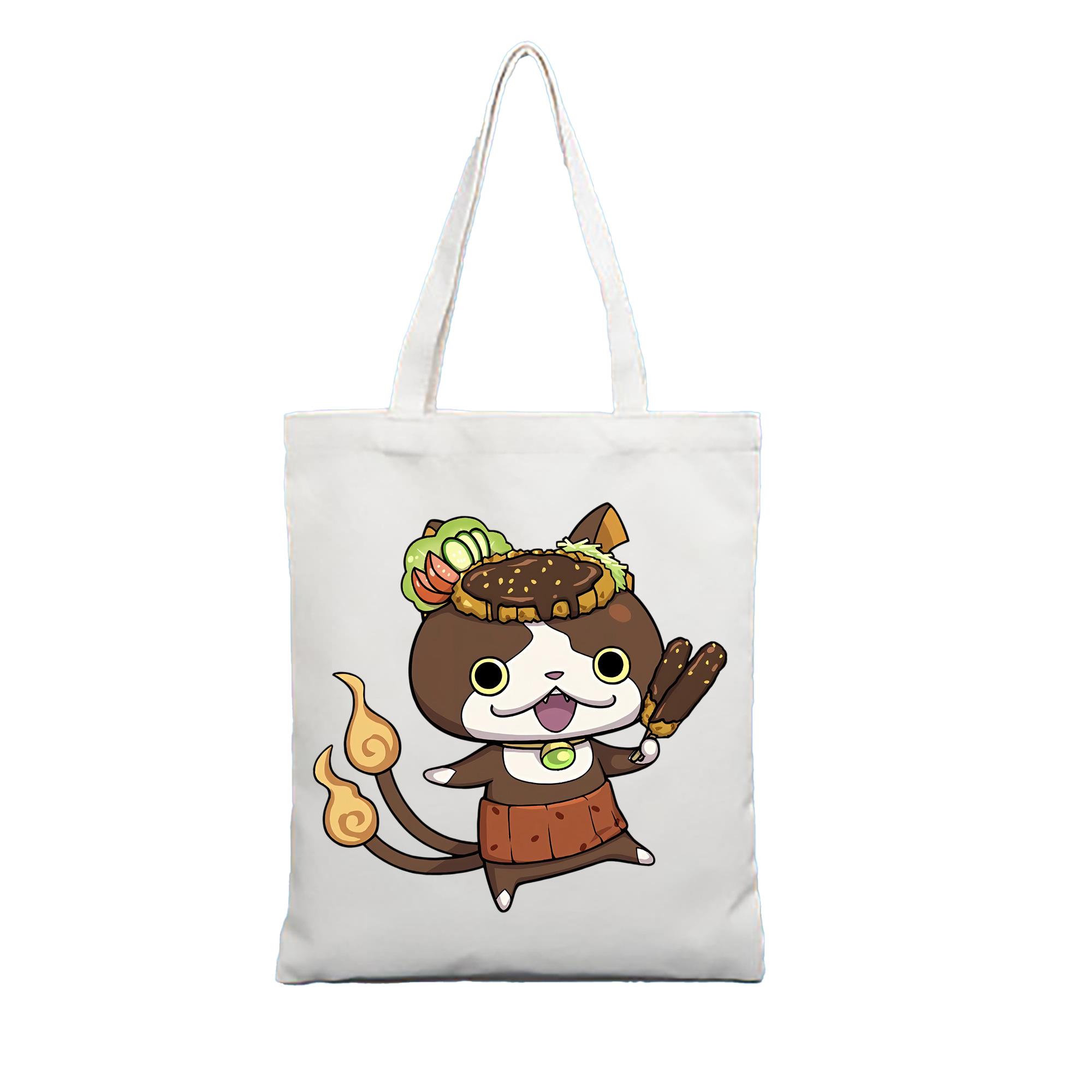 （画像用） 妖怪ウォッチ Yo-kai Watch 縦型キャンバス生地手提げバッグ　トートバッグ
