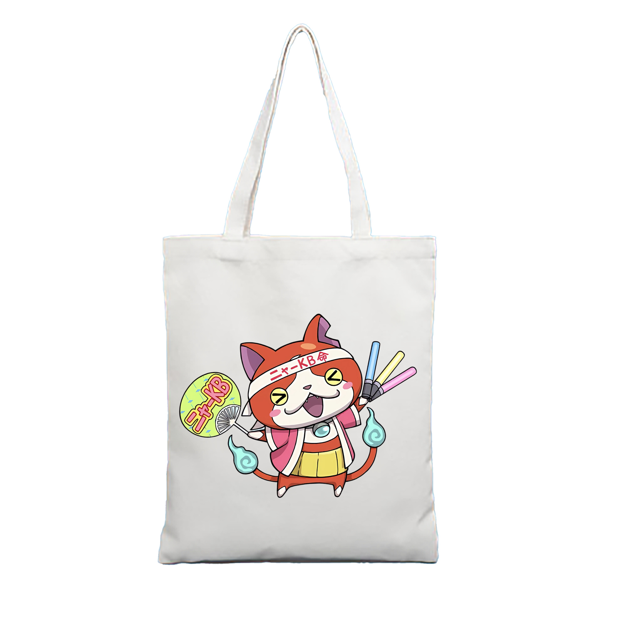 （画像用） 妖怪ウォッチ Yo-kai Watch 縦型キャンバス生地手提げバッグ　トートバッグ