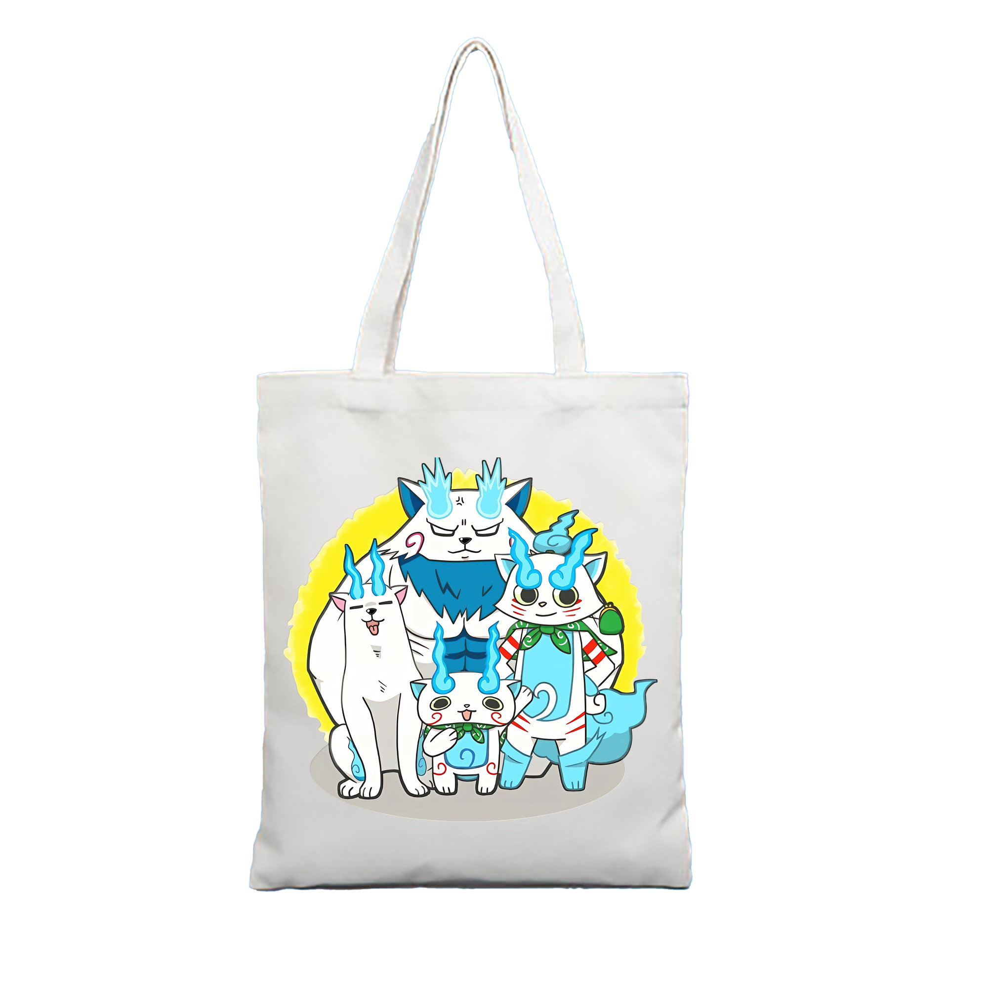 （画像用） 妖怪ウォッチ Yo-kai Watch 縦型キャンバス生地手提げバッグ　トートバッグ