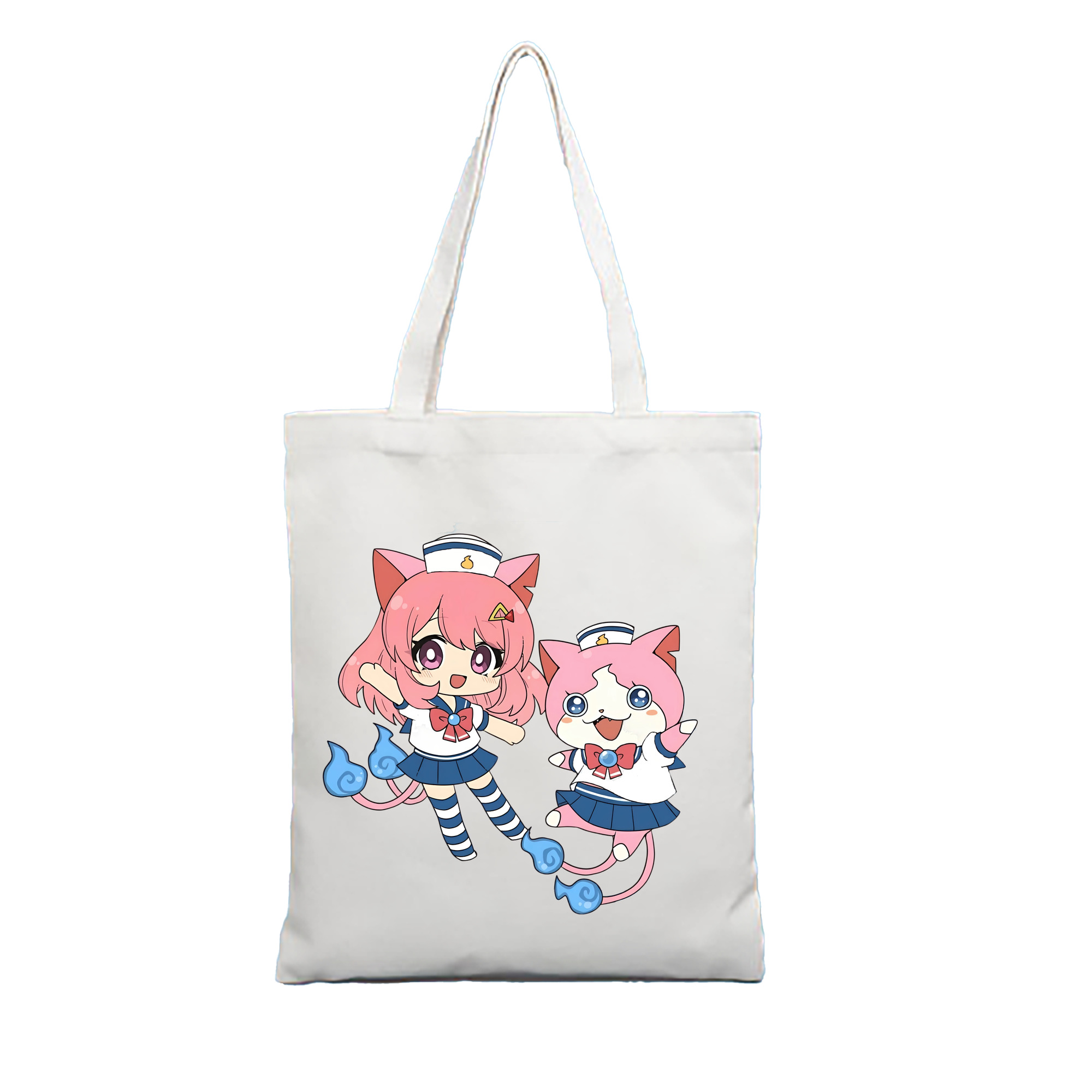 （画像用） 妖怪ウォッチ Yo-kai Watch 縦型キャンバス生地手提げバッグ　トートバッグ
