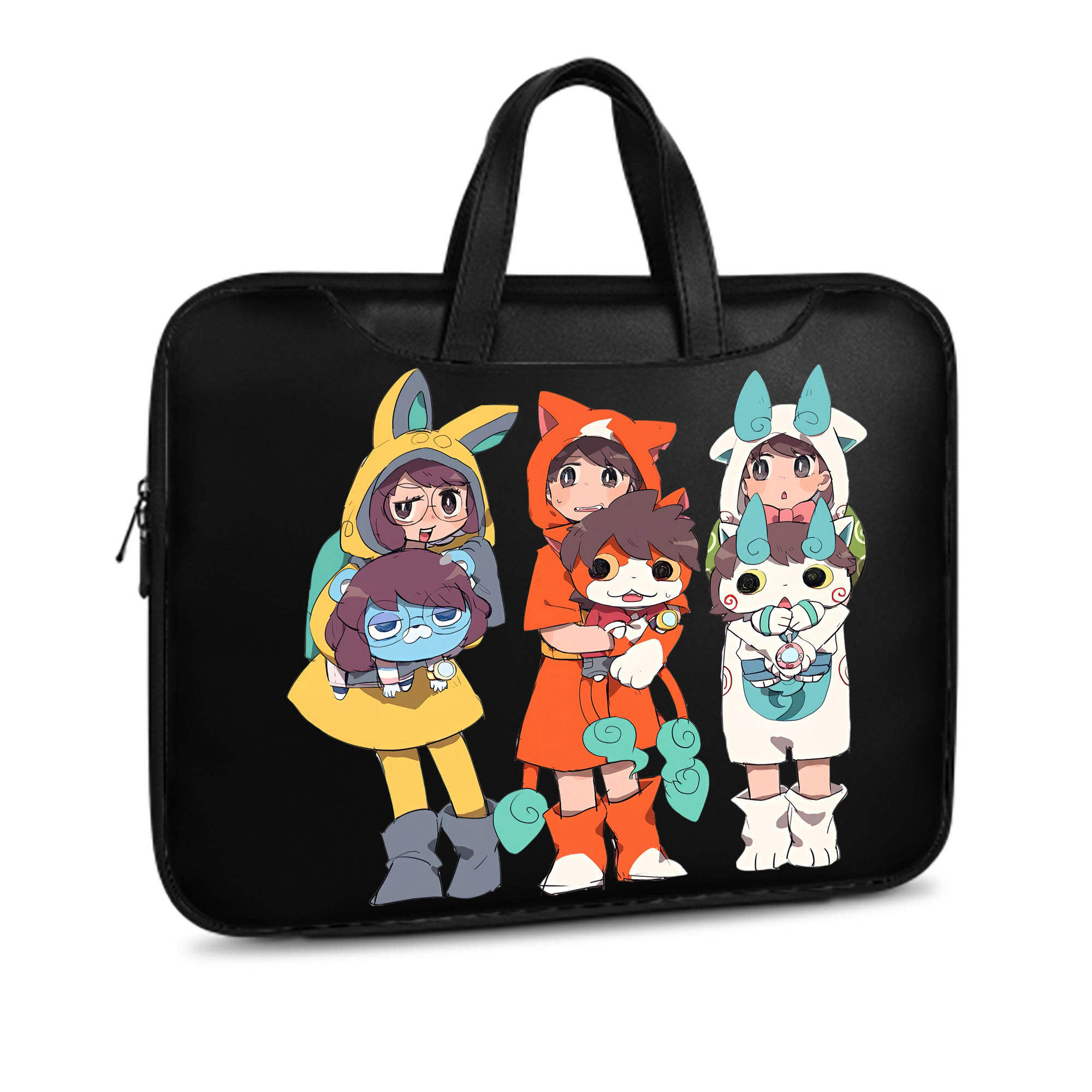 （画像用） 妖怪ウォッチ Yo-kai Watch レザーラップトップバッグ　ノートパソコンケース
