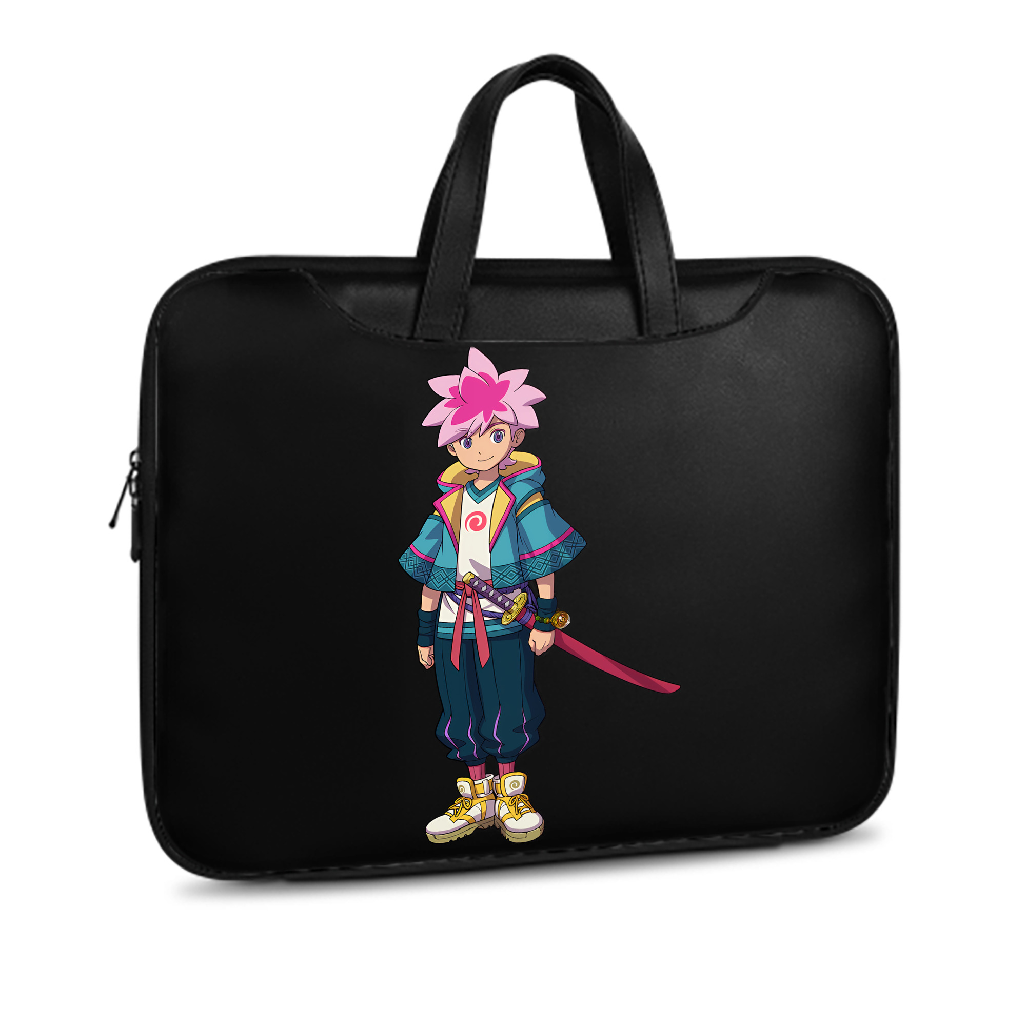 （画像用） 妖怪ウォッチ Yo-kai Watch レザーラップトップバッグ　ノートパソコンケース