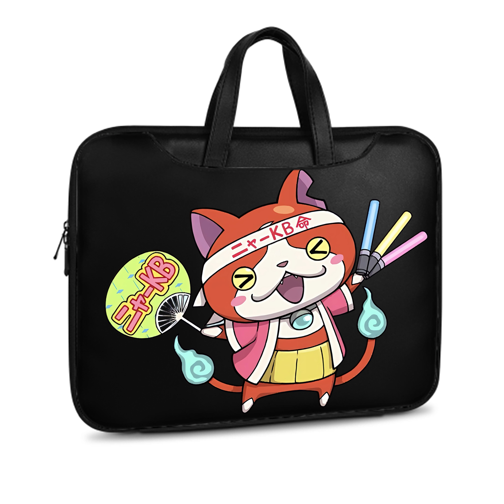 （画像用） 妖怪ウォッチ Yo-kai Watch レザーラップトップバッグ　ノートパソコンケース