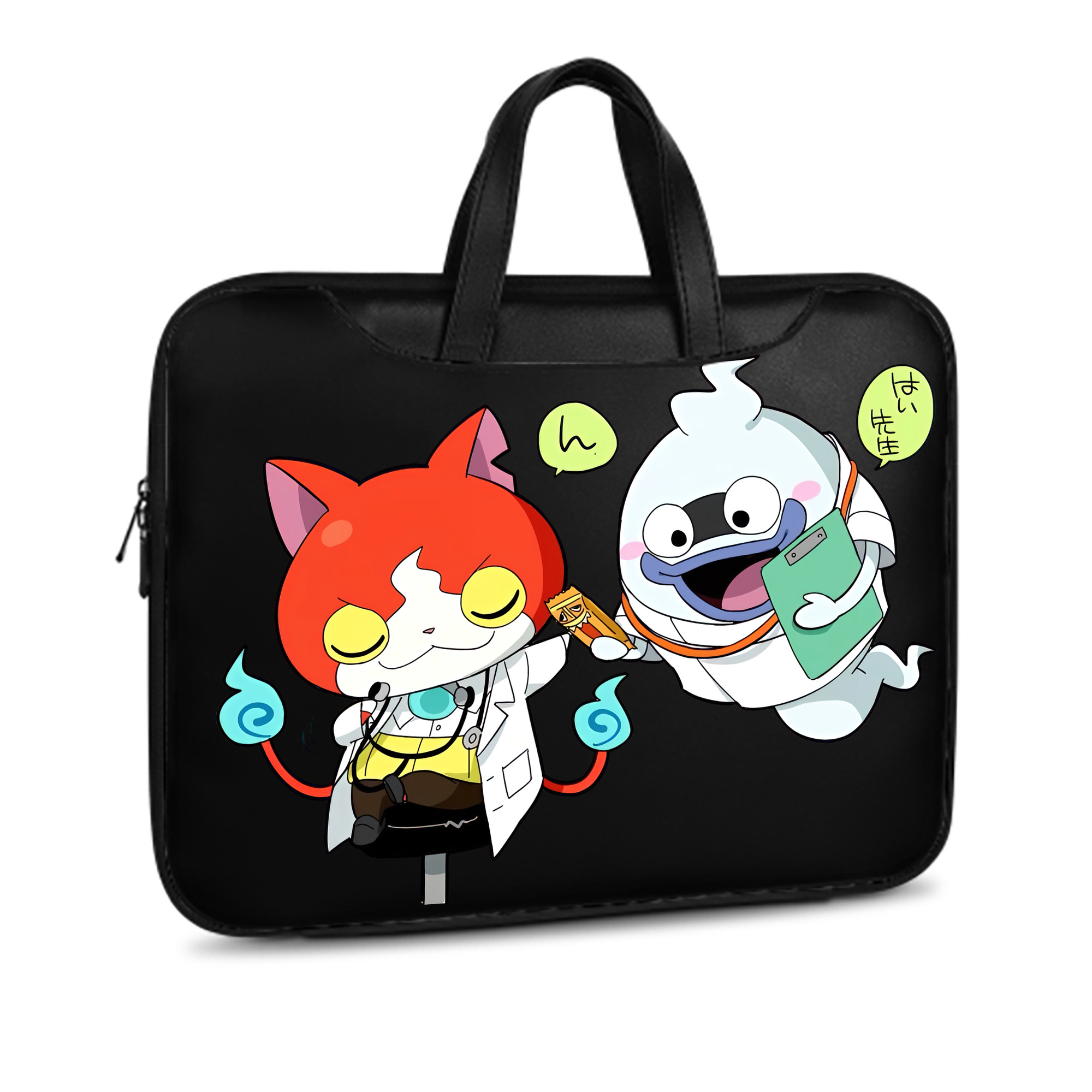 （画像用） 妖怪ウォッチ Yo-kai Watch レザーラップトップバッグ　ノートパソコンケース