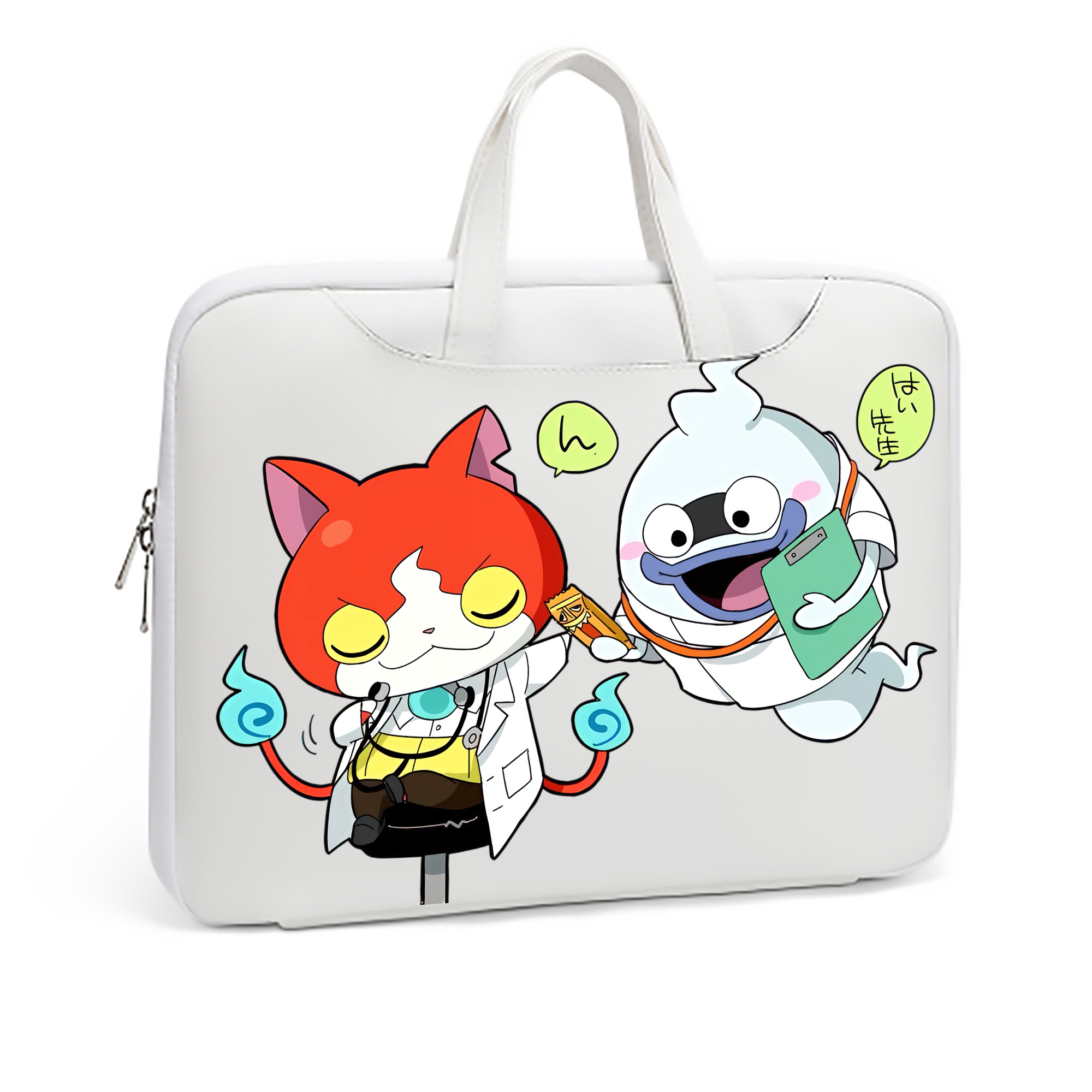 （画像用） 妖怪ウォッチ Yo-kai Watch レザーラップトップバッグ　ノートパソコンケース