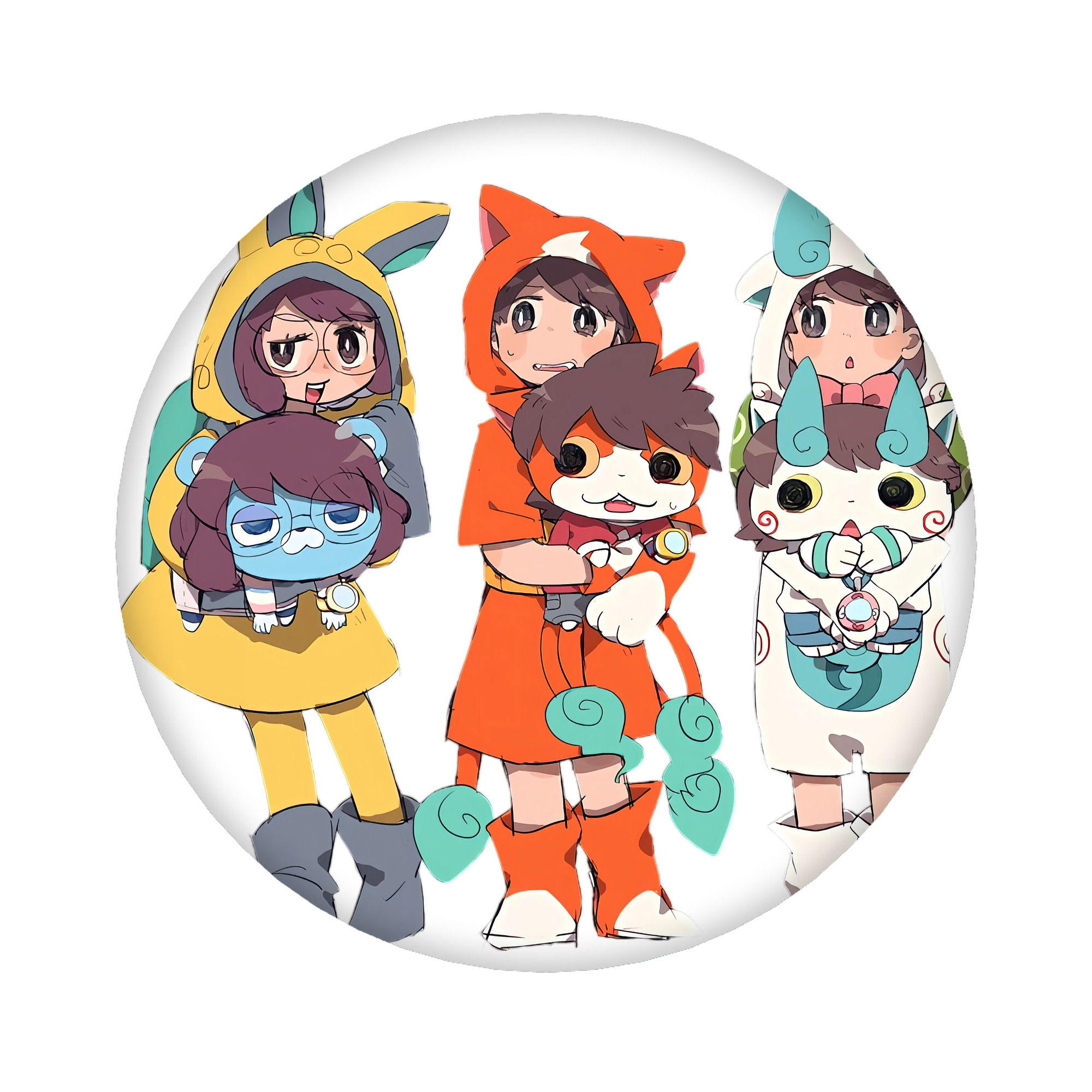 （画像用） 妖怪ウォッチ Yo-kai Watch 6cm 缶バッジ 複数セット
