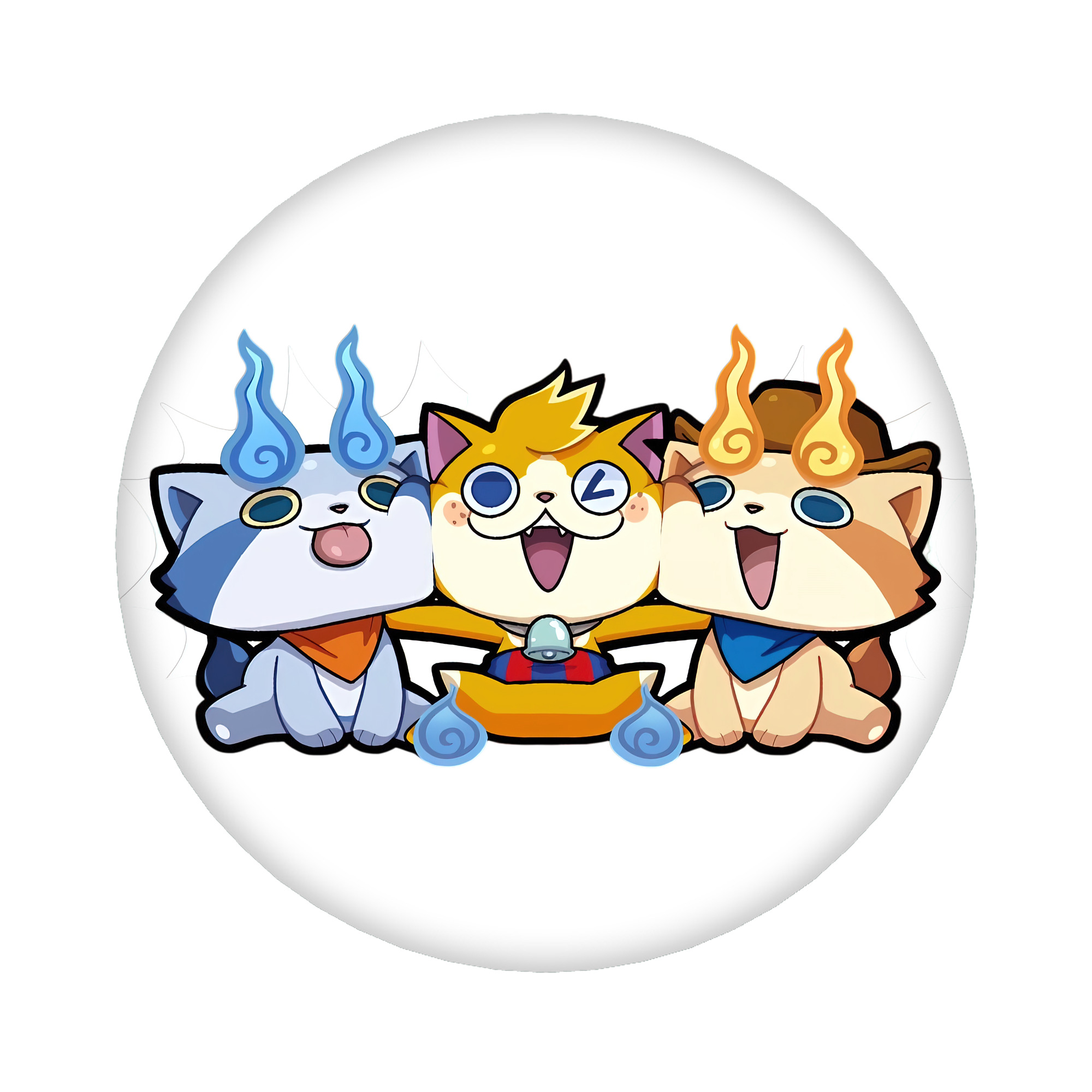 （画像用） 妖怪ウォッチ Yo-kai Watch 6cm 缶バッジ 複数セット